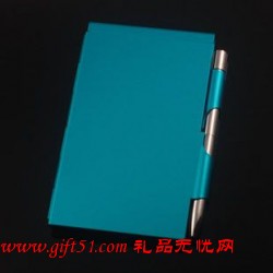 彩色鋁制帶筆記事本,工作手冊定制