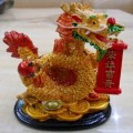 樹脂龍年擺件,榮華富貴商務禮品
