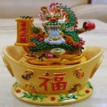 樹脂龍年工藝品,招財進寶鎮災避邪