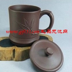 原礦紫泥紫砂杯/節節高杯定制